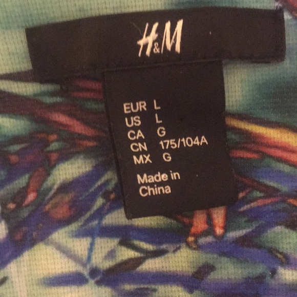 H&M Colorful spaghetti strap Zip Front Bustier L - Picture 6 of 6